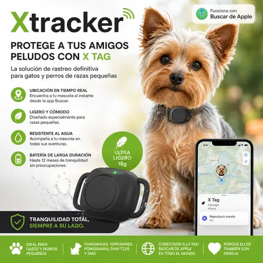 X Tracker GPS - Encuentra tu Mascota donde sea 🚫 🐶🐱